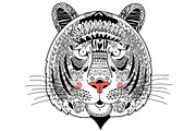 Patterns and portraits of tigers, a Pattern Graphic by Tanor (Thumbnail 5 of 7)