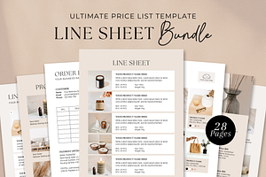 Wholesale Line Sheet Template