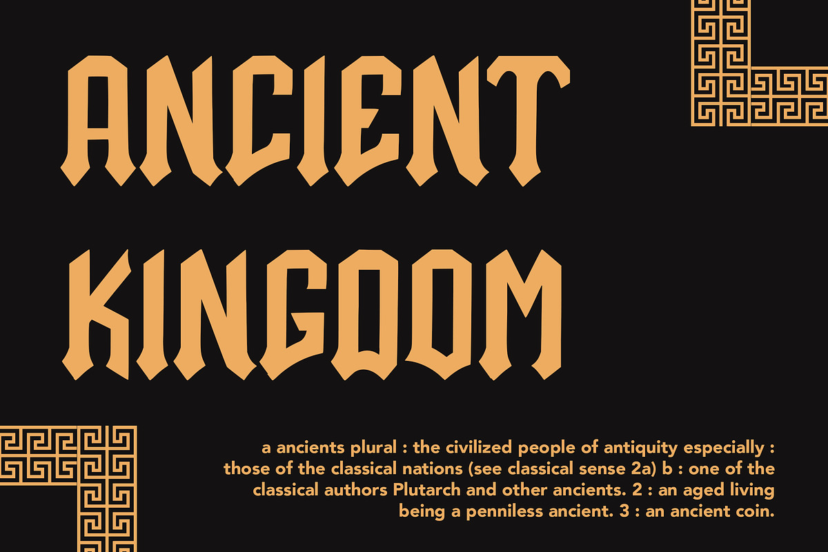 Talisman Warrior, a Blackletter Font by HATFSTUDIO (Photo 2 of 8)