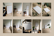 30 Nautral Light Mockup with plants, a Product Mockup by ArtwithFrame (Thumbnail 5 of 6)