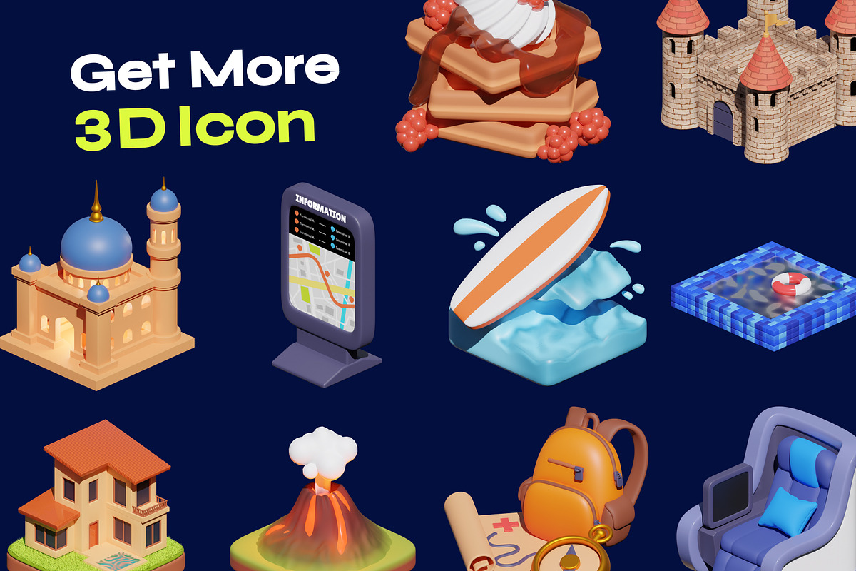 Airbnb Realistic Isometric 3D Icon, a Cars & Vehicle 3D Model by orenjidesign (Photo 8 of 8)