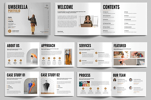 Umbrella Portfolio Brochure Design, a Brochure Template by MightyDesign
