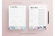 2019 calendars + planners, a Stationery Template by Lera Efremova (Thumbnail 9 of 13)