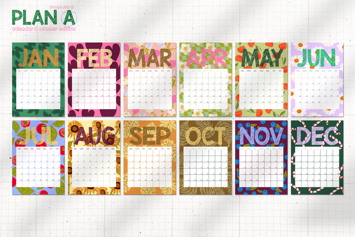 2027 Plan A. Calendar & Planners, a Decorative Illustration by Mio Buono (Photo 5 of 13)