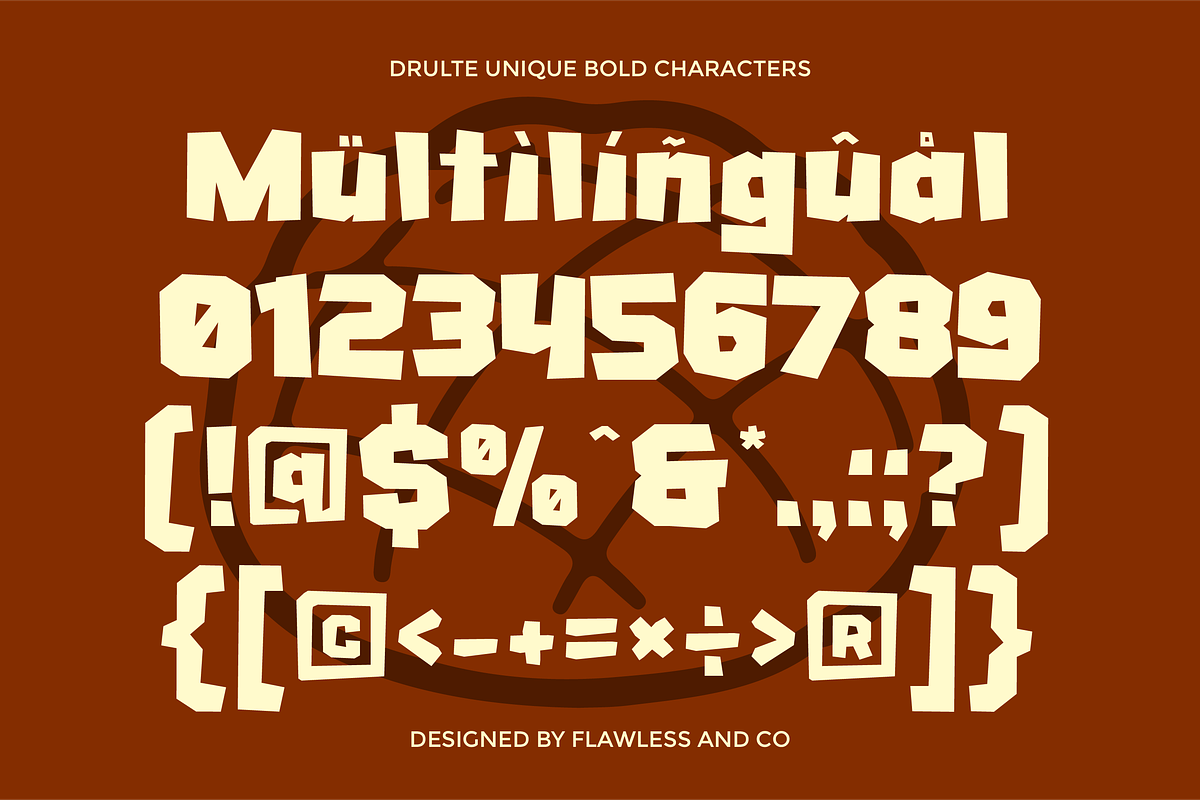 Drulte Latte - Bold Display Font, a Sans Serif Font by Flawless And Co (Photo 9 of 10)