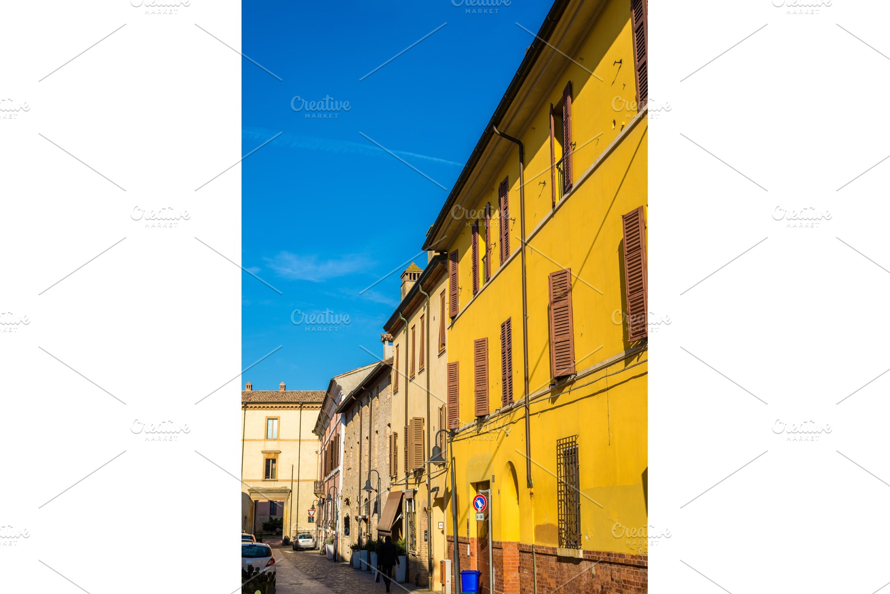 Street in the historic centre of Ravenna - Italy, an Architecture Photo by Leonid Andronov