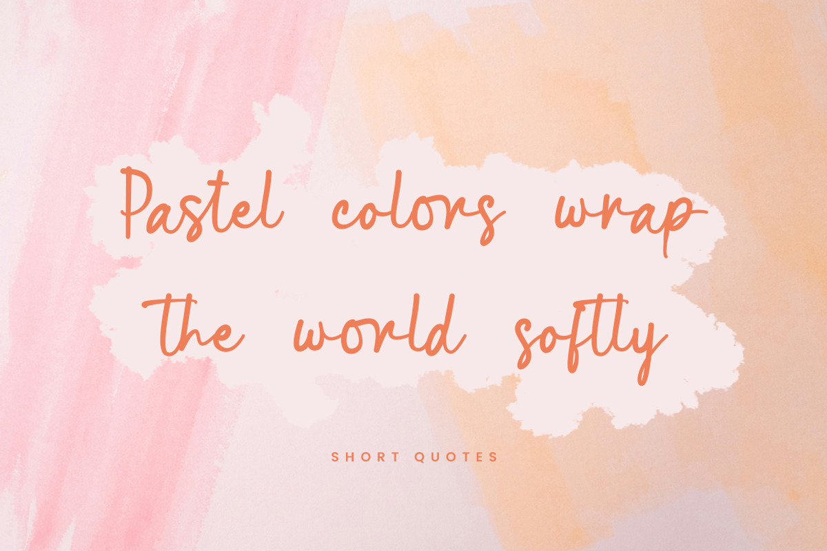 Natural Pastel - Handwritten Font, a Handwritten Font by Bluestype Studio (Photo 4 of 7)