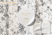 Toile Black and White Floral Pattern, a Pattern Graphic by paper aesthetic (Thumbnail 5 of 10)