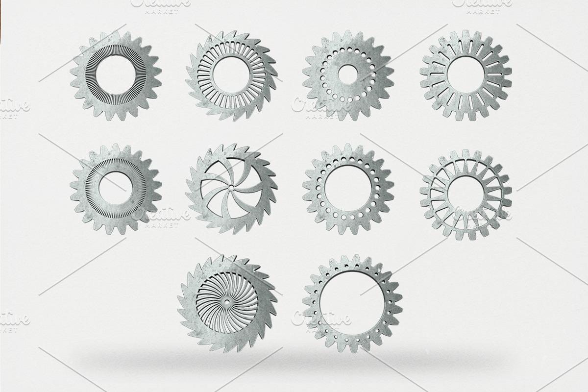 Vintage Cogwheels Bundle preview 3