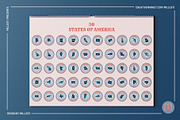50 The United States of America SVG, an Object Graphic by Millusti (Thumbnail 2 of 6)