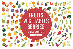 Fruits Vegetables Berries Collection