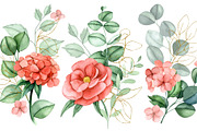 Pink flowers. Watercolor collection, a Decorative Illustration by made by Tanya (Thumbnail 4 of 5)