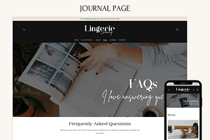 LINGERIE Black & Beige Shopify Theme