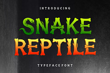 Snake Reptile – Spooky Horror Font