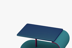 Modern U-shaped Table