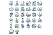 Lavender Easter Clipart Bundle, an Illustration by Daily.Designs (Thumbnail 3 of 3)