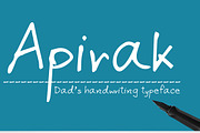 Apirak Handwriting Typeface, a Handwritten Font by PARAMAJAN (Thumbnail 1 of 7)