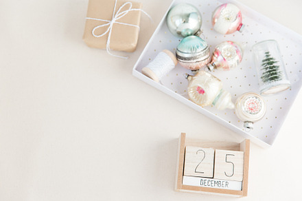 Pastel Christmas Stock Image, a Photo by Fine Stock Art