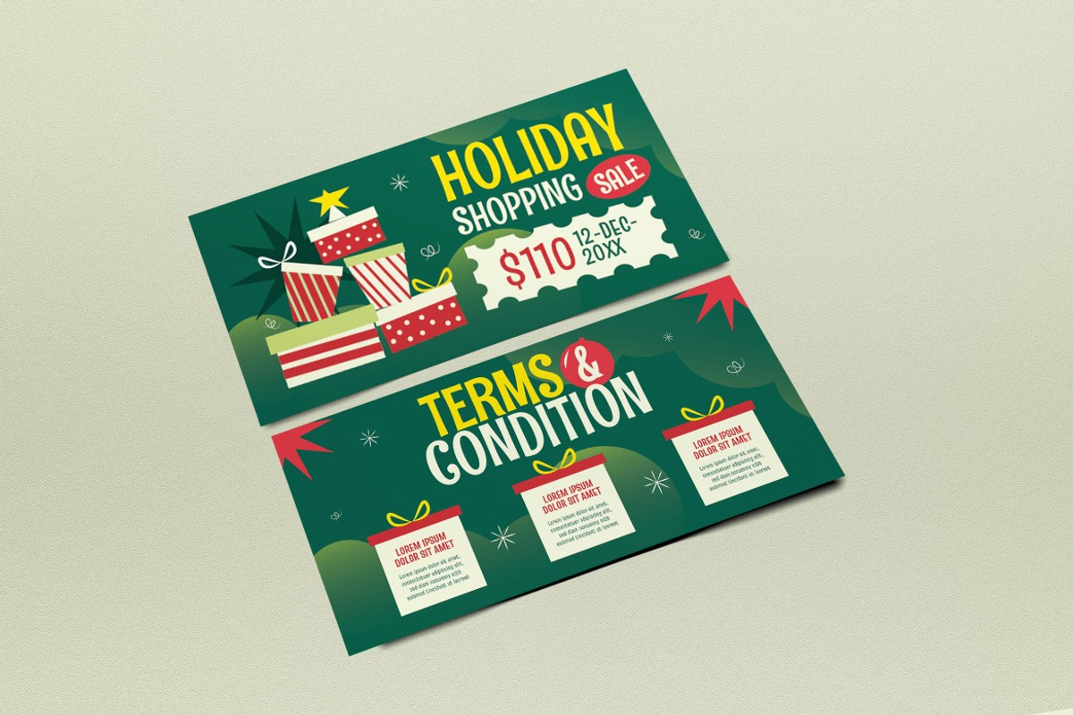 Holiday Shopping Sale Voucher preview 2
