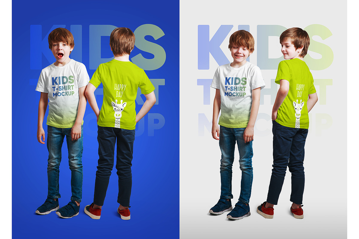 Kids Boy T-Shirt PSD Mockups Vol3, a Shirt Mockup by Hi, Mock-Up! (Photo 7 of 12)