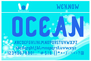 ocean, a Font by weknow (Thumbnail 1 of 5)