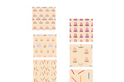 Dopamine Cakes Seamless Pattern Set, a Food Illustration by Oleksandra Illustrates (Thumbnail 2 of 14)
