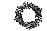 Elegant floral wreath silhouette, an Illustration by Amazin_art (Thumbnail 18 of 41)