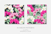 Orchid Patterns, a Pattern Graphic by GreyLilac (Thumbnail 2 of 9)
