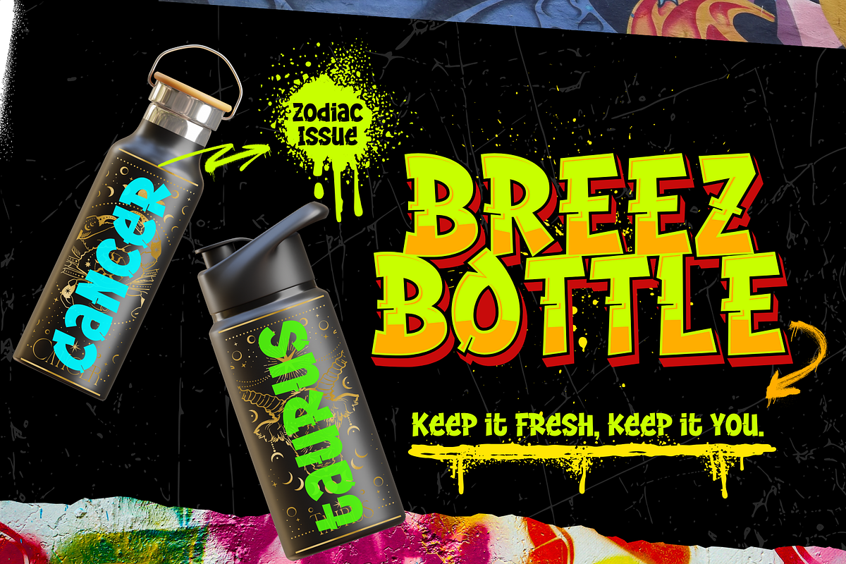 Graffiti Stream Font, a Handwritten Font by Sronstudio (Photo 2 of 16)