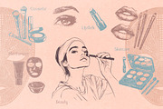 300 Beauty & Cosmetic Illustrations, a Healthcare Illustration by Nocturnal Wolf (Thumbnail 4 of 16)