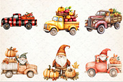 Fall Autumn Truck Clipart, an Illustration by Rose Art (Thumbnail 2 of 4)