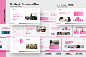 Strategic Business Plan - PowerPoint, a Presentation Template by Iqsiart Studio
