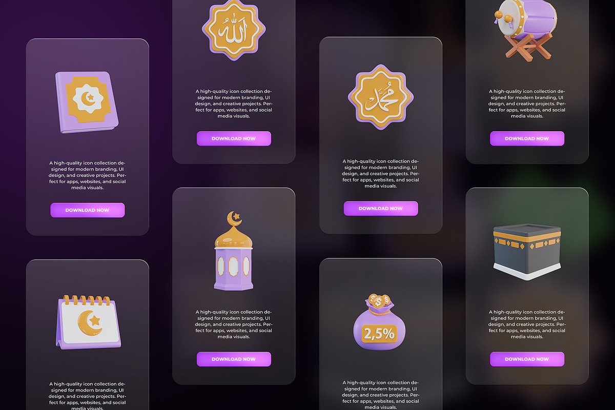 Ramadan 3D Icon, an Object Graphic by Artnivora.Std (Photo 3 of 4)