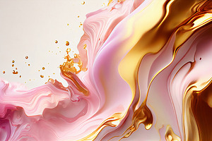 Colorful Acrylic Liquid Textures