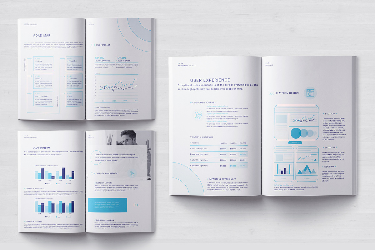 Business White Paper Template, a Brochure Template by Designsoul14 (Photo 9 of 13)
