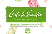 Gelato Vanilla Handbrush Script, a Script Font by Letterena Studios Script (Thumbnail 4 of 10)