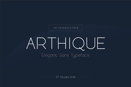 ARTHIQUE ELEGANT FONT