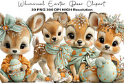 Whimsical Easter Deer Clipart, an Illustration by Black Bird Studio (Thumbnail 1 of 5)