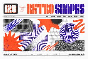 126 Retro Shapes Collection Vol.1