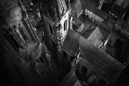 Majestic aerial view of Church of Ou, a Photo by Iftikhar Alam