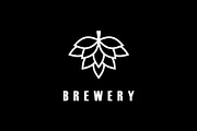 Simple Hops flower for Brewery logo, a Branding & Logo Template by Atlantis X Nurman Arbai (Thumbnail 2 of 2)