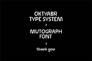 Mutograph Futuristic Display Font, a Sans Serif Font by Oktyabr (Thumbnail 13 of 13)