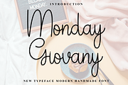 Monday Giovany, a Handwritten Font by InermediaSTUDIO (Thumbnail 1 of 8)