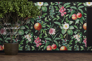 Elegant Botanical Pattern & Plants