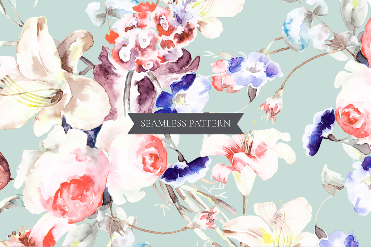 Chic, Seamless Pattern & Motifs!, a Pattern Graphic by Pink Linen