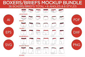 Boxers/Briefs Bundle - Template