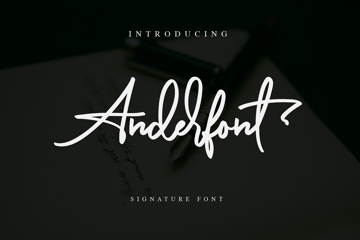 Anderfont - a Signature Font