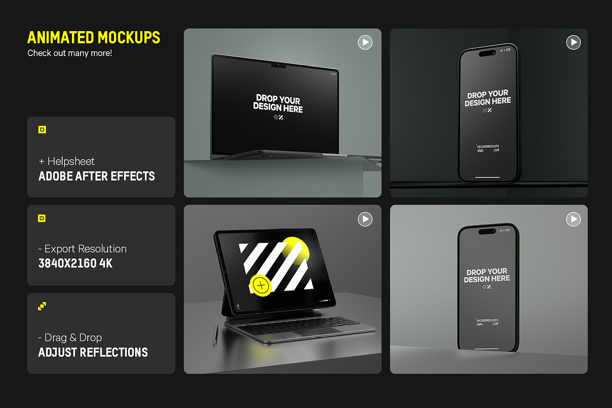 Animated Mockup iPad 2020, an iPad Mockup by HAZARD MOCKUPS (Photo 6 of 6)