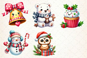 Cute Sweet Christmas Clipart PNG, an Illustration by Dream Creation (Thumbnail 7 of 7)