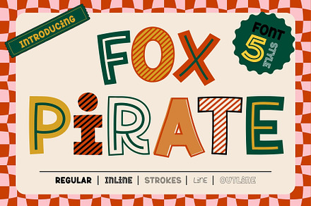 Fox Pirate 5 Fonts Style, a Handwritten Font by Fox7 By Rattana